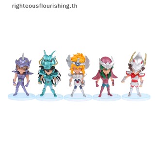 Righteousflourishs.th ใหม่ ฟิกเกอร์ PVC อนิเมะ Saint Seiya Shiryu Hyoga 5 ชิ้น