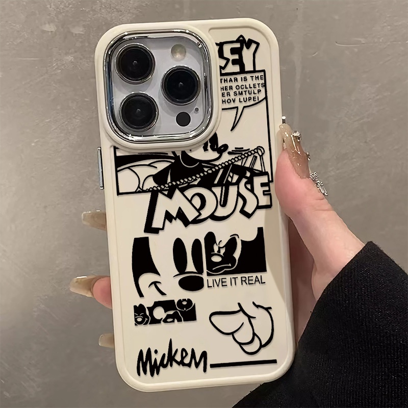 เคสโทรศัพท์มือถือ ซิลิโคนนุ่ม กันกระแทก ลายหนูน่ารัก สําหรับ IPhone 14 15 13 12 11 Pro Max XS X XR 8 7