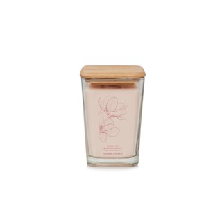 Well Living Large Square Candle ROMANTIC MAGNOLIA