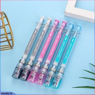 1/3/5pcs 0.38mm Black Syringe Simulation Gel Pen Stationery/vaccine Signature (twinkle.th)