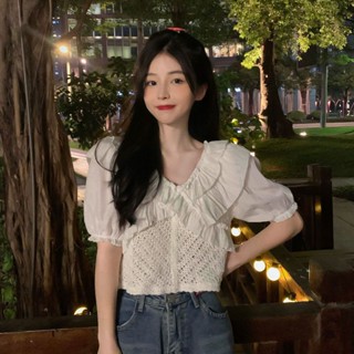 เสื้อเชิ้ต คอวี ผ้าชีฟอง ทรงสลิมฟิต สีพื้น สําหรับผู้หญิง