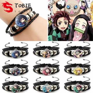 TOBIE เครื่องประดับ สร้อยข้อมือคอสเพลย์ การ์ตูนอนิเมะ Demon Slayer Time Cabochon Kamado Nezuko Kimetsu No Yaiba