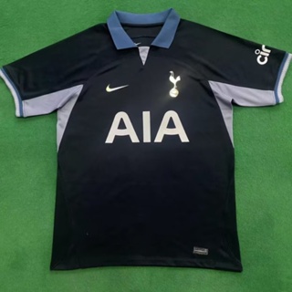 เสื้อกีฬาแขนสั้น ลายทีมชาติฟุตบอล Tottenham Hotspur Away 23-24 ไซซ์ S - XXL แบบแห้งเร็ว สําหรับผู้ชาย