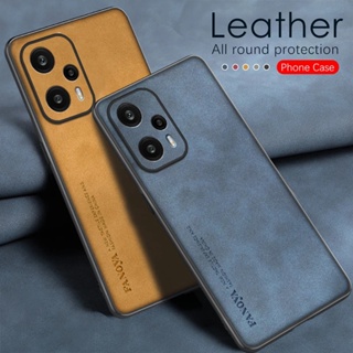 เคสโทรศัพท์มือถือหนังแกะ ขอบซิลิโคนนิ่ม หรูหรา สําหรับ Xiaomi Poco F5 Pro 5G 2023 Pocof5pro F5Pro F 5