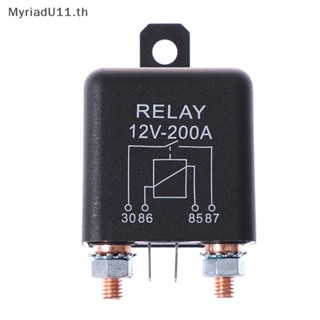 Myriadu รีเลย์แยกชาร์จ 12V 200 แอมป์ สําหรับรถยนต์ รถตู้ เรือ 4 Pin
 .