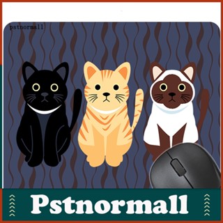 Pstnormall แผ่นรองเมาส์ยาง ลายการ์ตูนแมวน่ารัก กันลื่น หลากสี สําหรับแล็ปท็อป คอมพิวเตอร์ เล่นเกม