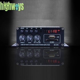 Ak-370 เครื่องขยายเสียงดิจิทัล HIFI บลูทูธ 2.0 ช่อง 12V [highways.th]