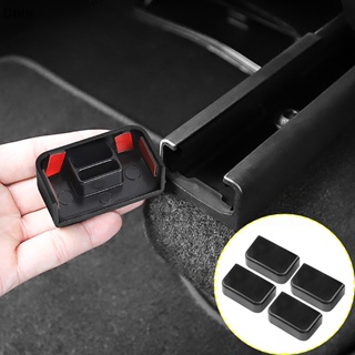 [Dhin] 4Pcs/Set For Model 3 Model Y 2021-2022 Rear Seat Slide Rail Soft Rubber Plug Protection Car Interior Function Accessories COD