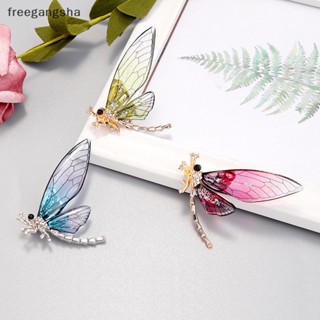 [FREG] Fashion Acrylic Transparent Wings Dragonfly Brooches For Women Clothing Accessories Jewelry Gift FDH