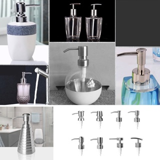 Silver and White Stainless Steel Liquid Soap Pump Replacement Stylish and Sturdy