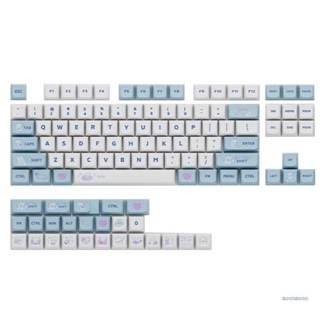 Lucky ปุ่มกดคีย์บอร์ด 129 คีย์ PBT สีย้อม สําหรับคีย์บอร์ดเกมมิ่ง