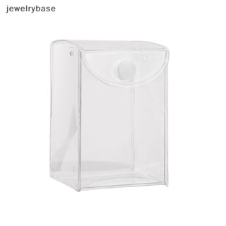 [jewelrybase] กล่องอะคริลิคใส PVC กันฝุ่น พร้อมโซ่ และพวงกุญแจ 3D สําหรับตุ๊กตา