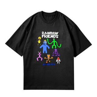 เสื้อยืดแขนสั้น พิมพ์ลายการ์ตูน Rainbow friend สําหรับเด็ก