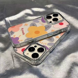 เคสโทรศัพท์มือถือ แบบนิ่ม ลายดอกไม้สีเหลือง กันกระแทก สําหรับ Apple Iphone 8 12 Max 11 13 Plus 714pro TD4H