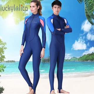 Dive&amp;sail ชุดว่ายน้ํา ชุดดําน้ํา UPF 50+ แขนยาว กีฬาทางน้ํา [luckylolita.th]