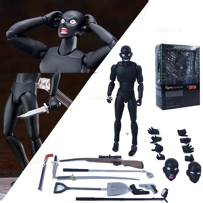 ฟิกเกอร์ อนิเมะนักสืบโคนัน Articulado Figma SP-089 Real Criminal Black Man สําหรับประดับ