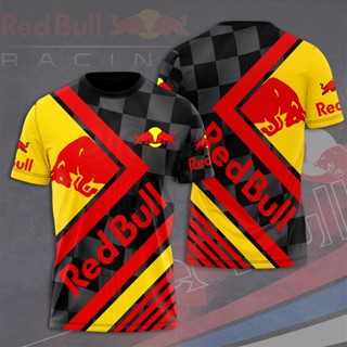  เสื้อยืดแขนสั้น พิมพ์ลาย One Red Bull Racing 3 มิติ แฟชั่นฤดูร้อน สําหรับผู้หญิง และผู้ชาย F1