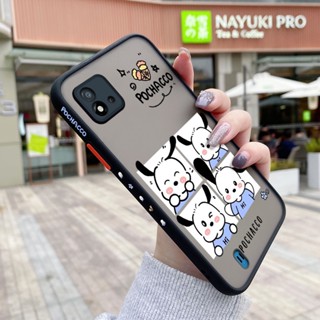 เคสซิลิโคนใส ขอบสี่เหลี่ยม กันกระแทก ลายการ์ตูน Pochacco น่ารัก สําหรับ Realme C20 C20A C11 2021 Narzo 50i