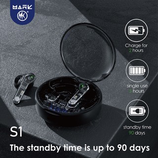 MARK S1 หูฟัง TWS Bluetooth 5.3  หูฟังไร้สายหูฟังสเตอริโอ Hi-Fi  รับประกัน 1 ปี