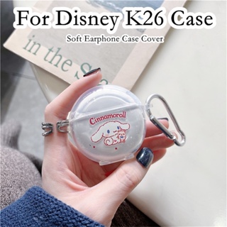 【Trend Front】เคสหูฟัง แบบนิ่ม ลายการ์ตูนดิสนีย์ K26 สําหรับ Disney K26