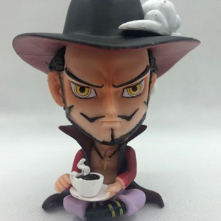 ฟิกเกอร์ One Piece Qihai Drinking Tea Hawkeye Blackbeard สําหรับตกแต่ง