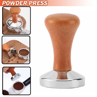 51mm Espresso Tamper with Wooden Handle Espresso Coffee Hand Tamper Barista Tool