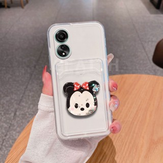 ใหม่ เคสโทรศัพท์มือถือ ซิลิโคนนิ่ม TPU ใส มีทรายไหล ลายการ์ตูนยูนิคอร์น พร้อมที่ตั้งวาง และช่องใส่บัตร สําหรับ OPPO A78 4G A98 5G A78 OppoA98 2023