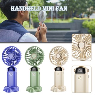 Handheld Mini Fan Aromatherapy Small Electric Fan Portable USB Rechargeable Fan