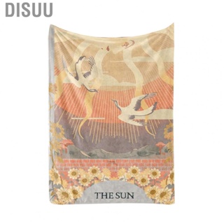 Disuu Printing Throw  Skin Friendly Machine Washable Colorfast Sleeping for Sofa Bed Home Travel