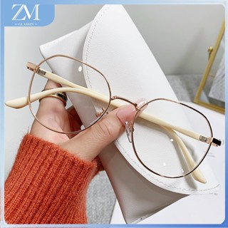 【ZM Glasses】แว่นตาแฟชั่น ป้องกันแสงสีฟ้า สไตล์เกาหลี สําหรับผู้หญิง แว่นกรองแสง ใหม่ กรอบสีธรรมดาส่วนบุคคล 127