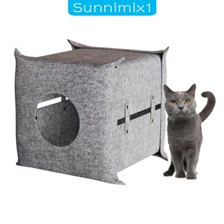 [Sunnimix1] บ้านเต็นท์ พับได้ กันรอยขีดข่วน สําหรับสัตว์เลี้ยง สุนัข แมว กระต่าย ขนาดเล็ก