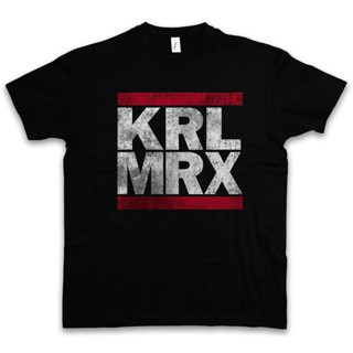 [COD]เสื้อยืดครอป เสื้อยืดผ้าฝ้าย 100% พิมพ์ลาย Krl Mrx Karl Communism Socialism Marx Revolution Castro LeniS-5XL