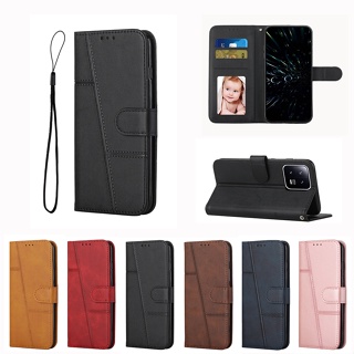 เคสโทรศัพท์มือถือหนัง ฝาพับ พร้อมช่องใส่บัตร สําหรับ Xiaomi 13 Pro Mi 13 Pro 13Pro