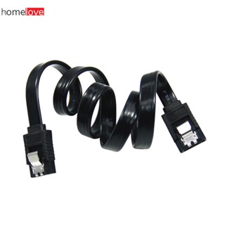 High Speed Sata 3.0 6gb/s 26awg Hdd Hard Drive Data Cable Straight Signal Cable 40cm High Speed Hard Drive Signal Cable สีดำ