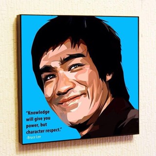 โปสเตอร์ผ้าใบ พิมพ์ลายคําคม Bruce Lee สําหรับตกแต่งผนัง