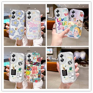 เคส oppo a17 เคส oppo a17k เคสโทรศัพท์มือถือแบบใส ลายครีม สําหรับ oppo a17 a17k