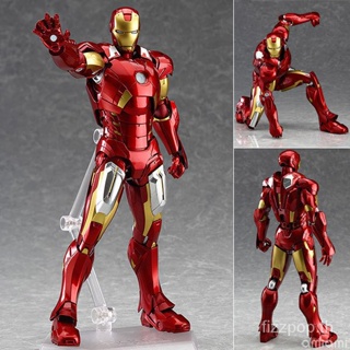 [คุณภาพ พร้อมส่ง] โมเดลฟิกเกอร์ Avengers 2 Ultron figma217 iron man iron man Tony Super Movable U1FD