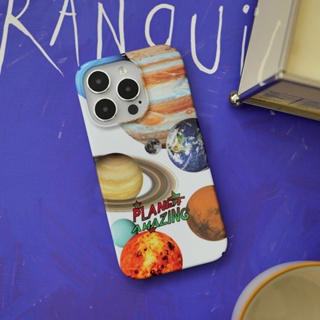 เคสโทรศัพท์มือถือแบบแข็ง ลายดาวเคราะห์อวกาศ สร้างสรรค์ สําหรับ iPhone 14 Pro Max 14pro 14plus 13 13pro 12 mini 12pro 11 11pro 13mini X XR Xs XsMAX 7 8 Plus