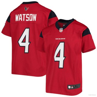 Yp2 เสื้อยืดลําลอง แขนสั้น พิมพ์ลาย NFL Houston Texans Jersey Deshaun Watson พลัสไซซ์ PY2