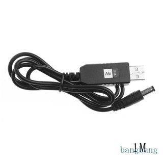 Bang อะแดปเตอร์แปลงสายเคเบิ้ล USB สําหรับ DC 5V เป็น DC 9V 2 1x5 5 มม. ตัวผู้