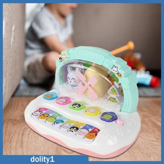 [Dolity1] เปียโนเครื่องดนตรี 8 คีย์ แบบพกพา พร้อมไฟ และเสียง ของเล่นเสริมการเรียนรู้ สําหรับเด็ก