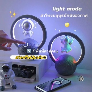 NEW ลำโพงบลูทูธนักบินอวกาศ 3D ลําโพงบลูทูธ Rgb หมุนได้ 360 องศา พร้อมไฟ LED สําหรับตกแต่งบ้าน ของขวัญวันเกิด