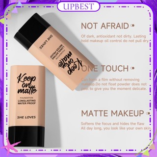 ♕ Sheloves Keep On Matte Liquid Foundation Covers Blemishes Dark Spots Lightweight Moisturizing Oil-control Concealer Long Lasting Face Care 30ml 13 Designs UPBEST