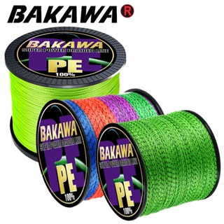 Bakawa สายเอ็นตกปลา PE ถักเปีย 4 เส้น 300 ม. มองไม่เห็น อุปกรณ์เสริม