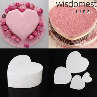 WISDOMEST แม่พิมพ์โฟม รูปหัวใจ DIY สําหรับทําเค้ก น้ําตาลปั้น ตกแต่งงานปาร์ตี้