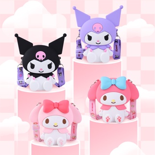 ใหม่ กระเป๋าสะพายไหล่ ซิลิโคน ลายการ์ตูน Sanrio Kuromi My Melody 3D น่ารัก สําหรับเด็ก ผู้ใหญ่