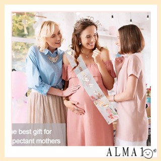 Alma Mommy TO BE Hair Band, เพศเปิดเผยเข็มกลัดชุดแม่ถึง BE สายคาดศีรษะ, ตกแต่งวันเกิดชุดสายสะพายสีชมพูอาบน้ําเด็กอุปกรณ์ปาร์ตี้