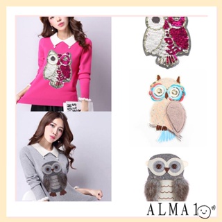 ALMA แผ่นแพทช์ ปักเลื่อม แฮนด์เมด DIY