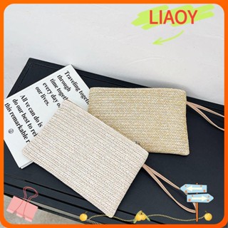 Liaoy กระเป๋าสตางค์ กระเป๋าเก็บบัตร แบบสาน อินเทรนด์