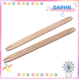 DAPHS เครื่องมือทอผ้า 30*2.3 ซม. กระสวยเรือ ไม้ทอสี 2 ชิ้น สําหรับงานฝีมือ DIY